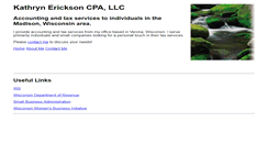Desktop Screenshot of kathrynericksoncpa.com
